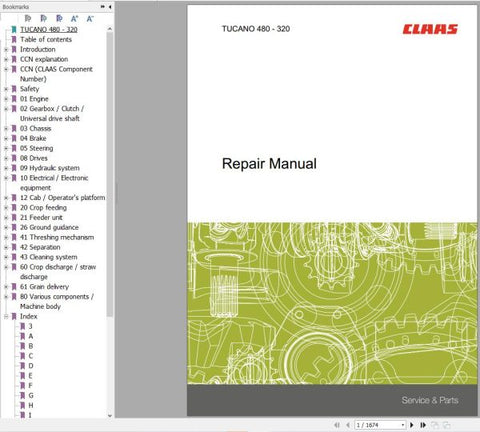 Discover the ultimate resource for maintaining your CLAAS TUCANO 450-440 combine harvester with our comprehensive Repair Manual in PDF format. This digital guide is designed to provide you with detailed instructions, diagrams, and troubleshooting tips to ensure 