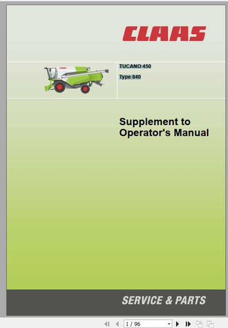 Discover the essential CLAAS TUCANO 450 Operator’s Manual, now available in a convenient PDF format. This