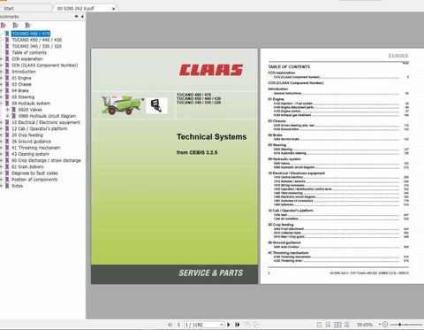 Unlock the full potential of your CLAAS TUCANO 480-430 and 340-320 combines with our comprehensive Technical Systems Manual. This PDF file is designed to provide you with in-depth insights into the advanced systems that power your machinery, ensuring optimal performance