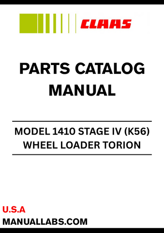 Discover the essential CLAAS Wheel Loader Torion 1410 Stage IV Parts Catalogue Manual, specifically designed for serial numbers K5600051 to K5600200. This comprehensive manual is your go-to resource for identifying and sourcing the right parts for your machine, ensuring optimal performance and longevity.