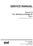 Unlock the full potential of your CNH Cursor 9 Tier 4B (Final) and Stage IV engine with the comprehensive service manual (48076851) in PDF format. This essential guide provides detailed insights into maintenance, troubleshooting, and repair procedures, ensuring your engine operates at peak performance. With easy navigation and clear illustrations, this manual is designed for both seasoned technicians and DIY enthusiasts, making it an invaluable resource for keeping your equipment running smoothly and