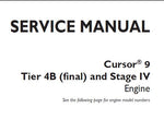Discover the ultimate resource for maintaining your CNH Cursor 9 Tier 4B (Final) and Stage IV engine with our comprehensive Service Repair Manual in PDF format. This manual is meticulously designed to provide you with detailed instructions, diagrams, and troubleshooting tips, ensuring that you can perform repairs and maintenance with confidence and precision.