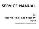 Unlock the full potential of your CNH F5 Tier 4B (Final) and Stage IV engine with our comprehensive Service Repair Manual. This expertly crafted PDF file is designed to provide you with detailed insights and step-by-step instructions for effective maintenance and repair, ensuring your engine operates at peak performance.