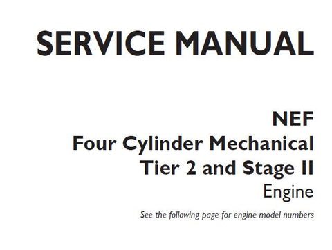 Unlock the full potential of your CNH NEF Four Cylinder Engine with our comprehensive Mechanical Tier 2 and Stage II Engine Service Repair Manual. This expertly crafted PDF file is designed to provide you with detailed insights and step-by-step instructions for effective maintenance and repair, ensuring your engine operates at peak performance.