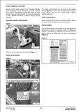 A scanned page from a service manual showing serial number locations for a Telescope Handler model kit. The page contains text instructions, three labeled figures with photos of the model's front, side, and engine, and a parts list table.