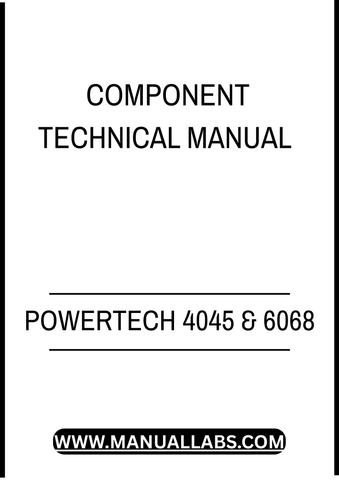 POWERTECH 4045 AND 6068 - LEVEL 25 ECU DIESEL ENGINE COMPONENT TECHNICAL MANUAL - PDF FILE