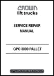 Enhance your maintenance capabilities with the CROWN FORKLIFT GPC 3000 Pallet Service Repair Manual in PDF format. This comprehensive guide is designed to provide you with detailed insights and step-by-step instructions for servicing and repairing your Crown GPC 3000 forklift, ensuring optimal performance and longevity.