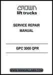 Don't let equipment downtime hinder your operations. Invest in the CROWN FORKLIFT GPC 3000 QPR SERVICE REPAIR MANUAL today and ensure your forklift is always in peak condition. Download your PDF copy now and take the first step towards efficient maintenance and reliable performance.