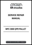  Invest in the longevity of your equipment and streamline your repair processes with the CROWN FORKLIFT MPC 3000 QPR Pallet Service Repair Manual. Download your PDF copy today and take the first step towards ensuring your forklift operates at peak efficiency for years to come.