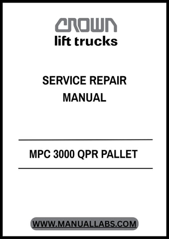  Invest in the longevity of your equipment and streamline your repair processes with the CROWN FORKLIFT MPC 3000 QPR Pallet Service Repair Manual. Download your PDF copy today and take the first step towards ensuring your forklift operates at peak efficiency for years to come.
