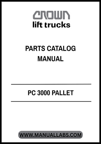  Enhance your operational efficiency with the CROWN FORKLIFT PC 3000 Pallet Parts Catalog Manual. This comprehensive guide is designed to provide you with detailed information on all parts and components of the PC 3000 series, ensuring you have the right resources at your fingertips for maintenance and repairs.