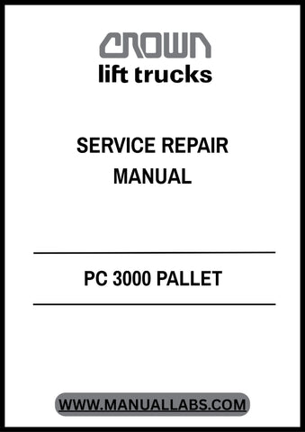 Invest in the longevity of your equipment with the CROWN FORKLIFT PC 3000 Pallet Service Repair Manual. Available in a convenient PDF format, you can access it anytime, anywhere, making it the perfect companion for your service needs. Don't let minor issues escalate—equip yourself with the knowledge to keep your forklift running smoothly.