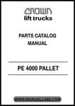  Invest in the longevity of your equipment and minimize downtime with the CROWN FORKLIFT PE 4000 Pallet Parts Catalog Manual. Download your copy today and empower your team with the essential resources to keep your forklift running smoothly and efficiently.