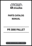 Invest in the longevity and efficiency of your Crown Forklift PR 3000 today. Download the Pallet Parts Catalog Manual and empower yourself with the knowledge to tackle any maintenance challenge with confidence.