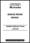  Enhance your maintenance capabilities with the CROWN FORKLIFT PTH 50 L Pallet Service Repair Manual in PDF format. This comprehensive guide is designed specifically for the PTH 50 L model, providing you with detailed instructions and insights to keep your equipment running smoothly.