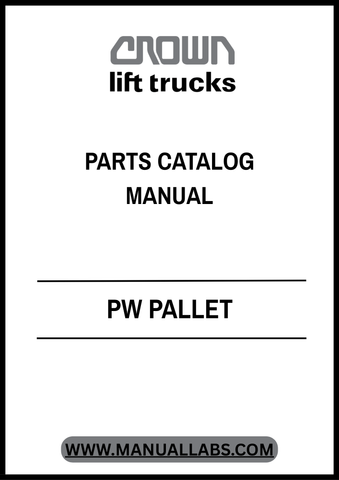 Discover the ultimate resource for maintaining your Crown Forklift with the PW Pallet Parts Catalog Manual in PDF format. This comprehensive guide provides detailed diagrams and part numbers, ensuring you can easily identify and order the necessary components for your forklift.