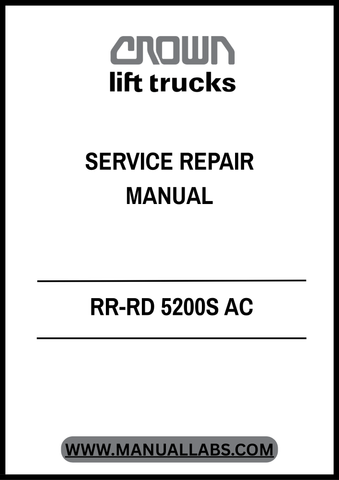 Invest in the longevity of your equipment by equipping yourself with the knowledge contained in this service manual. With easy access to critical information at your fingertips, you can ensure optimal performance and reliability for your CROWN FORKLIFT, making it a smart addition to your maintenance toolkit.