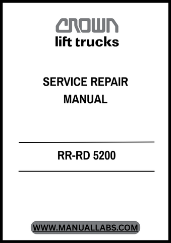 Investing in the CROWN FORKLIFT RR-RD 5200 Service Repair Manual means investing in the longevity of your forklift. Don't let minor issues escalate—arm yourself with the right information and ensure your equipment is always in top condition. Download your PDF today and take the first step towards hassle-free maintenance!