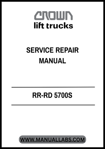  Enhance your maintenance capabilities with the CROWN FORKLIFT RR-RD 5700S Service Repair Manual in PDF format. This comprehensive guide is designed specifically for the RR-RD 5700S model, providing you with detailed instructions and diagrams to ensure efficient repairs and servicing.