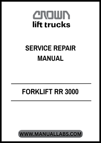  Invest in the longevity and performance of your CROWN FORKLIFT RR 3000. This PDF manual is an invaluable resource for technicians and operators alike, ensuring that your equipment remains in peak condition and operates safely and effectively. Don't miss out on the opportunity to streamline your service processes today!
