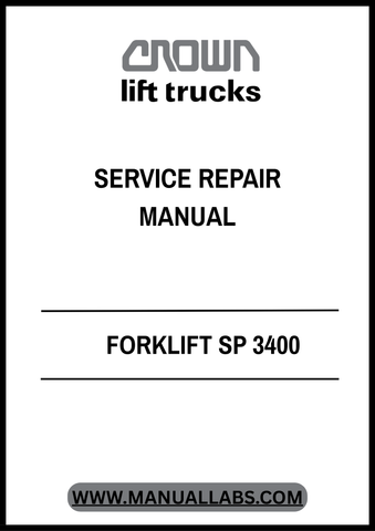  Enhance the performance and longevity of your Crown Forklift SP 3400 Stock Picker with our comprehensive Service Repair Manual in PDF format. This essential guide provides detailed instructions and diagrams, ensuring you have all the information needed for effective maintenance and repairs.