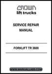Invest in the longevity of your CROWN FORKLIFT TR 3600 with this essential service manual. By following the expert guidance provided, you can ensure optimal performance and reliability, ultimately leading to increased productivity and reduced operational costs. Don't miss out on this opportunity to empower your maintenance efforts—purchase your PDF manual today!