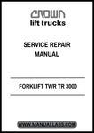 Unlock the full potential of your Crown Forklift TWR TR 3000 Tractor with our comprehensive Service Repair Manual in PDF format. This essential guide is designed to provide you with detailed instructions and insights, ensuring that you can perform maintenance and repairs with confidence and ease.