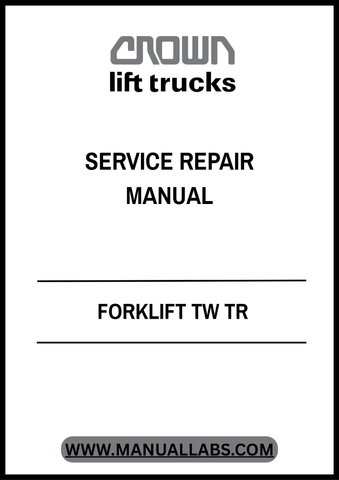 Enhance your maintenance capabilities with the CROWN FORKLIFT TW TR TRACTOR SERVICE REPAIR MANUAL in PDF format. This comprehensive guide is designed specifically for Crown Forklift models, providing you with detailed instructions and diagrams to ensure efficient repairs and servicing.