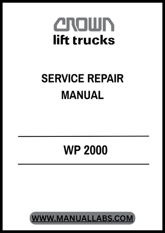 Invest in the reliability of your Crown Forklift today. With the WP 2000 Service Repair Manual, you’ll save time and money by performing repairs in-house, minimizing downtime and maximizing productivity. Don’t miss out on this essential resource for your equipment maintenance toolkit!