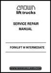 nvest in the longevity of your equipment and improve operational efficiency with the CROWN FORKLIFT W Intermediate Service Repair Manual. Download your PDF copy today and empower your team with the knowledge to keep your forklifts running smoothly.