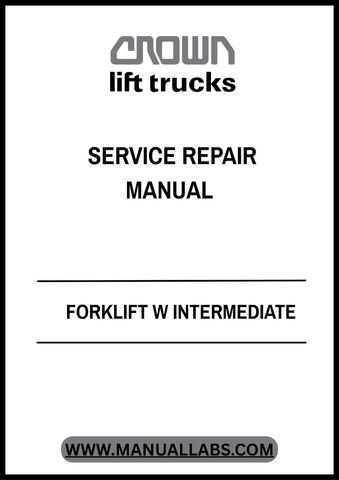 nvest in the longevity of your equipment and improve operational efficiency with the CROWN FORKLIFT W Intermediate Service Repair Manual. Download your PDF copy today and empower your team with the knowledge to keep your forklifts running smoothly.
