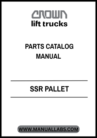 Discover the ultimate resource for maintaining your Crown Forklift with the SSR Pallet Parts Catalog Manual in PDF format. This comprehensive guide provides detailed diagrams and specifications for all essential parts, ensuring you have the information you need at your fingertips.