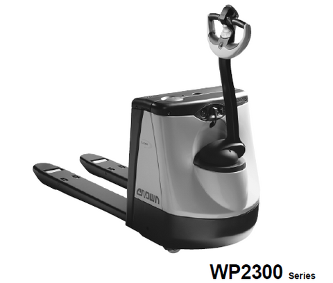 DISCOVER THE ULTIMATE RESOURCE FOR MAINTAINING YOUR CROWN WP2300 SERIES PALLET TRUCK WITH OUR COMPREHENSIVE PARTS CATALOGUE MANUAL IN PDF FORMAT.