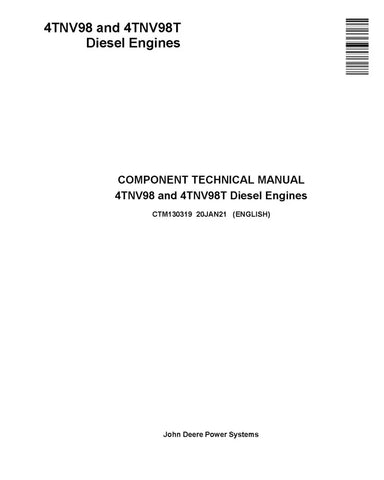 YANMAR 4TNV98 AND 4TNV98T DIESEL ENGINE TECHNICAL MANUAL - PDF FILE