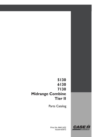 Case 5130, 6130, 7130 Midrange Combine Tier II Parts Catalog Manual - PDF File Download