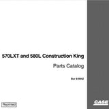 Case 570LXT & 580L Construction King Tractor Parts Catalog Manual - PDF File Download