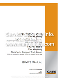 Case SR210, SR240, SV280Tier 4B (final) Alpha Series Skid Steer Loader & TR270, TR310 Tier 4B (final) Alpha Series Compact Track Loader Service Repair Manual 47851948 - PDF File Download