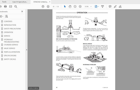 Discover the essential CASE IH Tractor BHX1102 Backhoe Operator’s Manual, designed specifically for D & DX SRS models. This comprehensive PDF file provides you with 