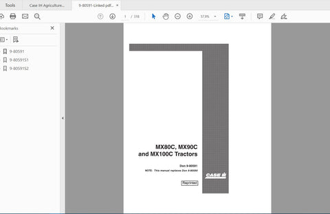 Enhance your farming efficiency with the CASE IH Tractor MX80C, MX90C, and MX100C Complete Operator’s Manual. This comprehensive PDF file is designed to provide you with