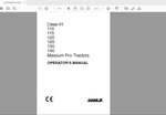 Unlock the full potential of your CASE IH Maxxum Pro tractor with the comprehensive Operator’s Manual (PDF file) designed for models 110, 115, 120, 125, 130, and 140. This essential guide provides detailed insights into the operation, maintenance