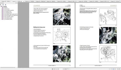 CLAAS TRACTORS AXOS 340 – 310 REPARATION REPAIR MANUALS - PDF FILE