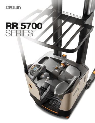 Crown RR/RD 5700S Series AC Forklift Traction Service Repair Manual - Manual labs