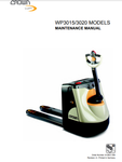 Crown WP3015, WP3020 Forklift Service Repair Manual - Manual labs