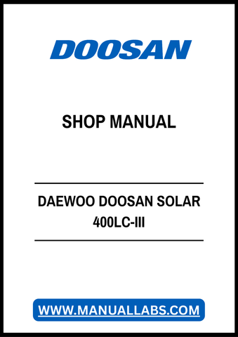 Unlock the full potential of your DAEWOO DOOSAN SOLAR 400LC-III with our comprehensive shop manual in PDF format. This essential resource provides detailed diagrams, troubleshooting tips, and maintenance guidelines to ensure your equipment operates at peak performance. Whether you're a seasoned technician or a DIY enthusiast, this manual is designed to enhance your understanding and efficiency, making repairs and servicing straightforward and hassle-free. Don't miss out on the opportunity to keep your machi