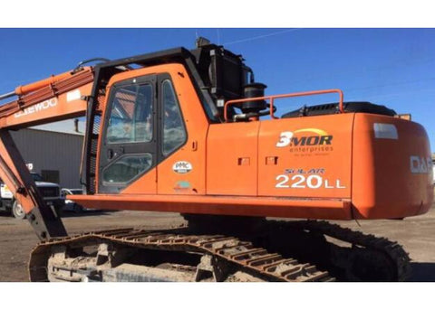 UNLOCK THE FULL POTENTIAL OF YOUR DEAWOO DOOSAN SOLAR 220LL EXCAVATOR WITH OUR COMPREHENSIVE SERVICE REPAIR MANUAL IN PDF FORMAT.