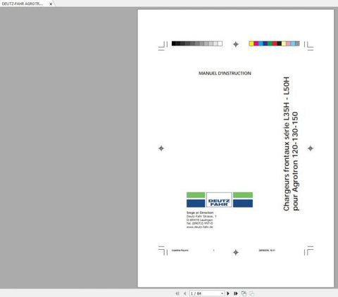Unlock the full potential of your DEUTZ-FAHR AGROTRON 120, 130, and 150 tractors with our comprehensive Operator’s Manual in PDF format. This essential guide provides detailed