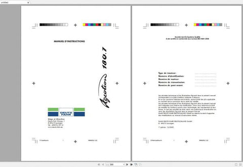 Discover the essential DEUTZ-FAHR AGROTRON 180.7 Operator’s Manual, now available in a convenient PDF format. This comprehensive guide is designed to enhance your understanding and operation of the AGROTRON 180.7, ensuring you get the most out 