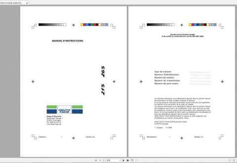 Discover the essential DEUTZ-FAHR AGROTRON 215 265 Operator’s Manual, now available in a convenient PDF format. This comprehensive guide is designed to enhance 