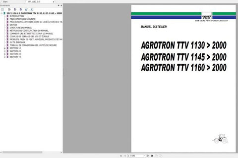 Unlock the full potential of your DEUTZ-FAHR AGROTRON TTV 1130, 1145, and 1160 with our comprehensive 2000 Workshop Manual in PDF format. This essential guide is designed to