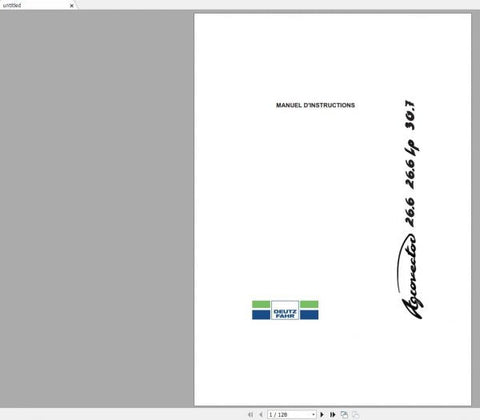 Unlock the full potential of your DEUTZ-FAHR AGROVECTOR 26.6 and 30.7 with our comprehensive Operator’s Manual, available in a convenient PDF format. This essential guide provides detailed instructions and insights to help you operate and maintain